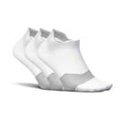 Meias Feetures Elite Ultra Light Cushion, tornozelo S, branco, pacote com 3