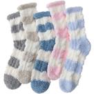 Meias felpudas EBMORE para mulheres Fluffy Cozy Winter Sleep Home
