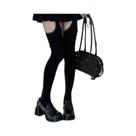 Meias Femininas Brancas Com Faixa Larga, Cinto Sexy, Meias Acima Do Joelho, Estilo Lolita, 1 Par Meias Femininas Brancas Com Faixa Larga, Cinto Sexy, Meias Acima Do Joelho, Estilo Lolita, 1 Par
