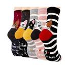 Meias Femininas De Algodão Com Estampa Animal, 5/10 Pares, Coloridas, Engraçadas, Absorventes De
