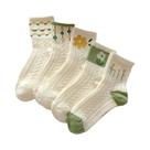 Meias Femininas De Desenho Animado, 10 Pares, Macias, Confortáveis, De Comprimento Médio, Com Fundo