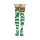 Meias Femininas De Natal Listradas Longas E Quentes Até O Joelho, Meias Decorativas De Natal Da Moda Meias Femininas De Natal Listradas Longas E Quentes Até O Joelho, Meias Decorativas De Natal Da Moda