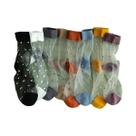 Meias Femininas De Seda Com Bolinhas E Renda, Transparentes E Elásticas, Ultra Curtas, 1 Par, 8