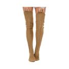 Meias Femininas Extra Longas De Tricô Para Inverno, Acima Do Joelho, Estilo Gótico Lolita.