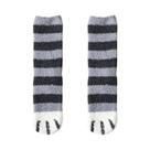 Meias Femininas Grossas E Quentes Com Estampa De Pata De Gato, Cano Médio, Outono Inverno, Em Fleece