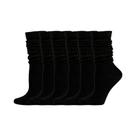 Meias Femininas Quentes E Confortáveis De Cano Médio, 6 Pares, Cor Sólida, Modernas, Outono Inverno,