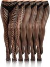 Meias Fishnet Ramede Halloween, 6 pares preta