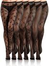 Meias Fishnet Thigh High Ramede Halloween 6 pares femininas