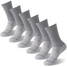 Meias FOOTPLUS Copper Crew Running Hiking Golf 6 pares Meias FOOTPLUS Copper Crew Running Hiking Golf 6 pares