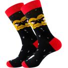 Meias Funny Cartoon Gorilla Crew Cotton para adultos x5 pares