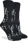Meias Good Luck Sock Dancing Halloween Skeleton Women