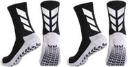 Meias Grip Socks MENDENG Socks antiderrapantes para homens, pretas, pacote com 2 Meias Grip Socks MENDENG Socks antiderrapantes para homens, pretas, pacote com 2