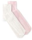 Meias Gymboree para meninas e crianças de 6 a 8 anos branca/rosa claro