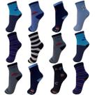 Meias Infantil Menino Cano Médio Kit Com 12 pares Meias Infantil Menino Cano Médio Kit Com 12 pares