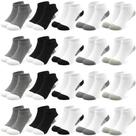Meias LAETBBE Infantis Cano Curto 20 Pares Preto e Branco 4-7 Anos Meias LAETBBE Infantis Cano Curto 20 Pares Preto e Branco 4-7 Anos