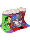 Meias Marvel Super Hero Adventures Avengers Boys 2T-3T, pacote com 6
