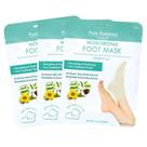 Meias Máscara para os Pés Cala com Manteiga de Karité e Óleo de Tea Tree 3 Pares