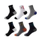 Meias Masculinas Casual - 5 a 10 Pares - Respiráveis, Absorventes e Desodorizantes (Outono/Inverno)