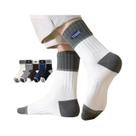 Meias Masculinas De Inverno De Cano Médio Grossas Antiodor 5 Pares Proteção Contra O Frio De Outono
