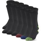 Meias masculinas Gildan de poliéster Half Cushion Crew, 12 pares