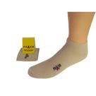 Meias Masculinas Invisíveis até o Tornozelo PRASM Kit com 3 Caqui