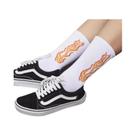 Meias Masculinas Pretas E Brancas Com Chamas Queimando, Estilo Hip-hop, Blaze Power Torch,