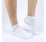 Meias Masculinas Soquete Lisa Branca - Kit com 12 Pares