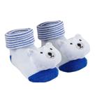 Meias Pantufa Antiderrapante Chocalho Urso Buba Meias Pantufa Antiderrapante Chocalho Urso Buba