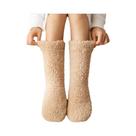 Meias Pantufas Térmicas Femininas De Inverno Grossas De Veludo Cashmere Para Casa E Dormir,
