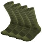 Meias para botas Falari US Army Military, 4 pares, verdes 10-13