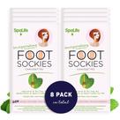 Meias para pés SpaLife Softening Care (pacote com 8) hortelã e melaleuca