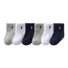 Meias Polo Ralph Lauren Baby Sport Quarter 6 pares 18-24M