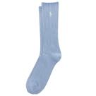 Meias Polo Ralph Lauren Classic Crew azul claro para homens 6-12