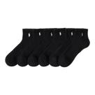 Meias POLO RALPH LAUREN Classic Sport Solid, pacote com 6 pares masculinas