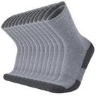 Meias redondas COOVAN para homens, 8 pares de meias acolchoadas que absorvem a umidade