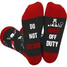 Meias redondas Funny Nurse Off Duty para adultos: algodão
