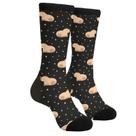 Meias redondas LUMANSITTER Cute Capivara Black Fashion 40cm