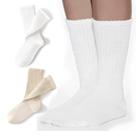 Meias redondas para mulheres Baysy Retro Slouchy White Scrunch x2