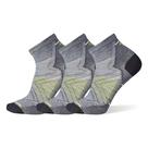 Meias Smartwool Run Zero Cushion Cano Curto 3 Unidades Cinza