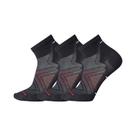 Meias Smartwool Run Zero Cushion Cano Curto 3 Unidades Tamanho Grande