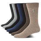 Meias sociais IZOD leves e elásticas Stay Up Cuff, pacote com 7 unidades masculinas