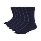 Meias Sociais Masculinas plus Size, 6 Pares, Pretas, De Alta Qualidade, Algodão Penteado, Cano Meias Sociais Masculinas plus Size, 6 Pares, Pretas, De Alta Qualidade, Algodão Penteado, Cano