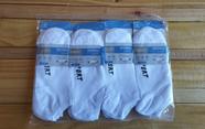 Meias Soquete Branca Pacote Com 12 Pares 40 ao 46