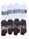 Meias soquetes pretas 12 Pares