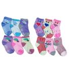Meias Sortidas Infantil Bebê - Kit 12 Pares: Solado Liso + Antiderrapante
