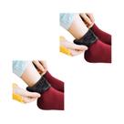 Meias Térmicas De Inverno Para Mulheres Com Forro De Veludo 1/2/4 Pares Meias Quentes Sem Costura