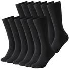 Meias térmicas de lã BONANGEL masculinas Black Winter Crew