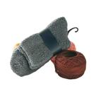 Meias Térmicas Masculinas De Inverno Em Fleece Coral, Meias Quentes E Macias De Cano Médio Para