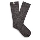 Meias UGG Rib Knit Slouchy Crew para Mulheres - Cinza/Preta