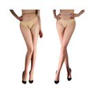 Meias Ultra Finas De Verão Para Mulheres, Sem Costura, Transparentes, De Alta Qualidade, 1/2 Par